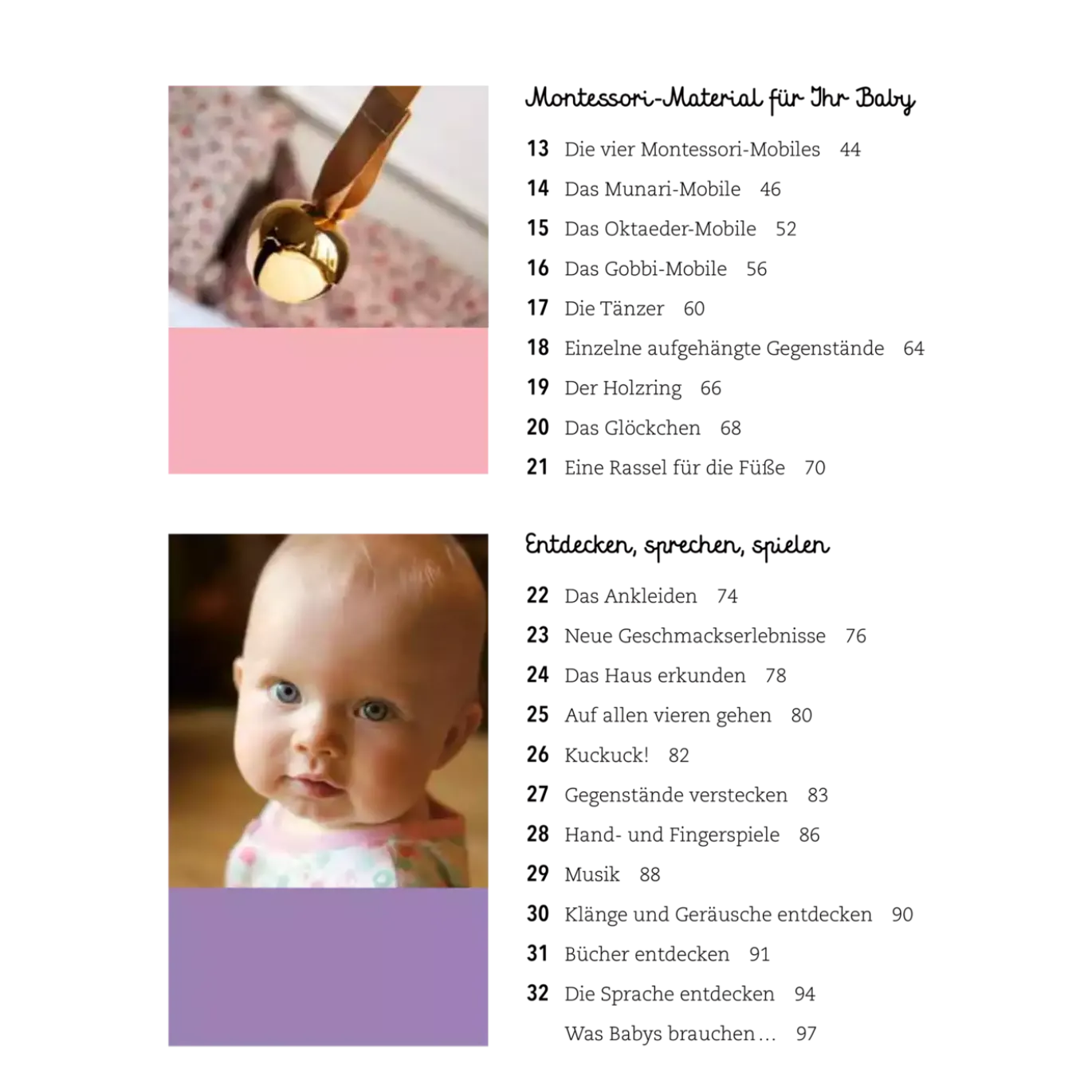 60 Montessori-Ideen für mein Baby