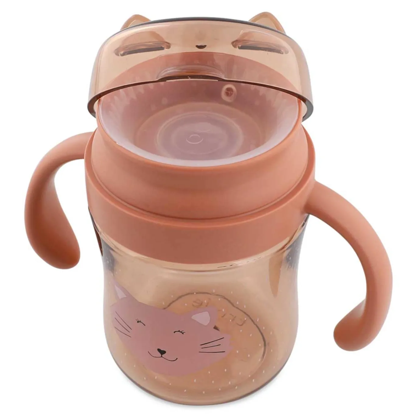 360° Trinkbecher mit Griffen - Mrs. Cat