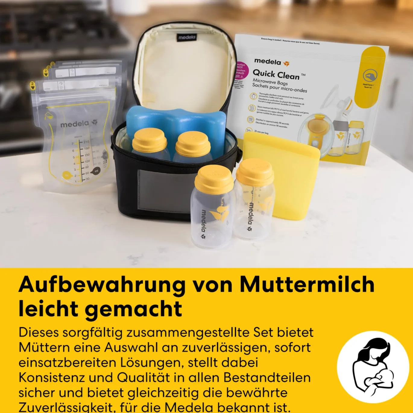 All-in-One Set Aufbewahrung Muttermilch