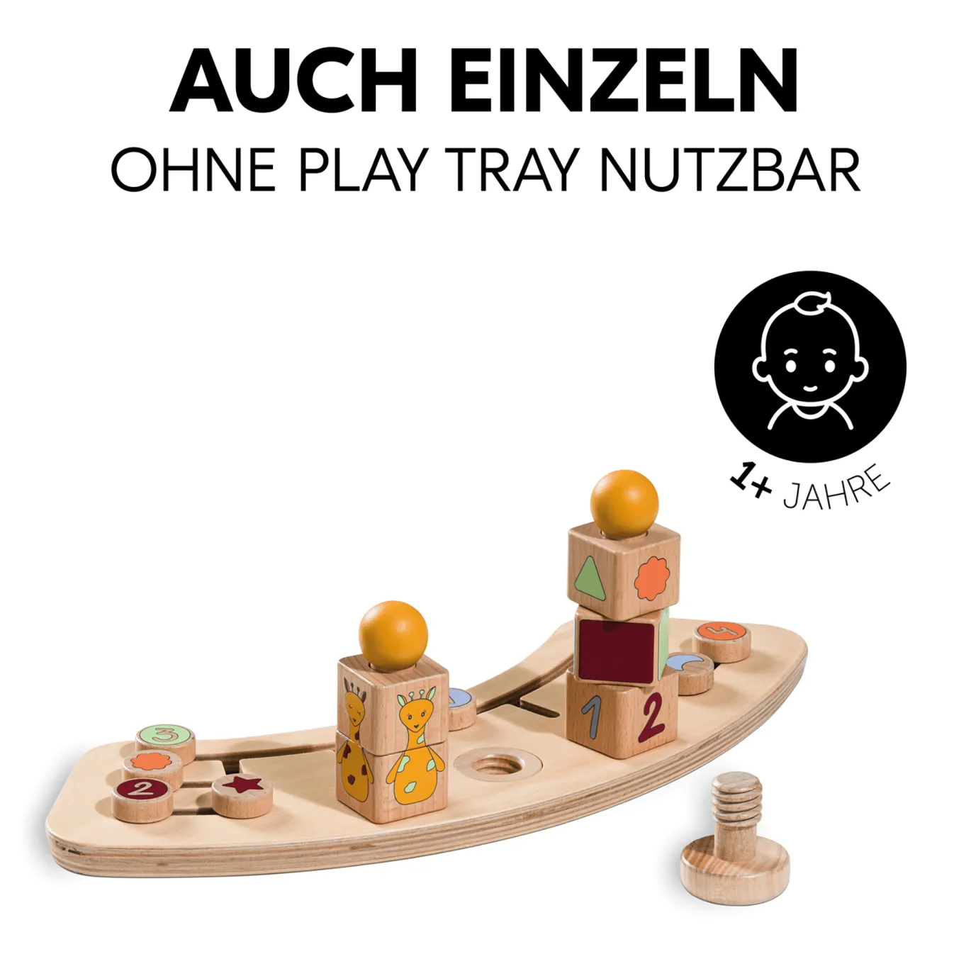 Alpha Play Sorting Giraffe Holzaufsatz