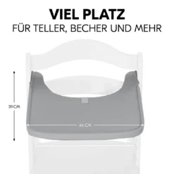 Alpha Wooden Tray Grey