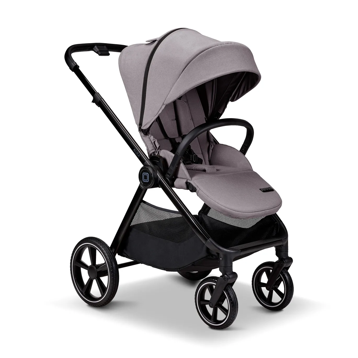 AURA 2 in 1 Kombi-Kinderwagen Stone mit Babyschale Cosmo 2.0