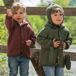 Baby Kapuzenjacke Zimt