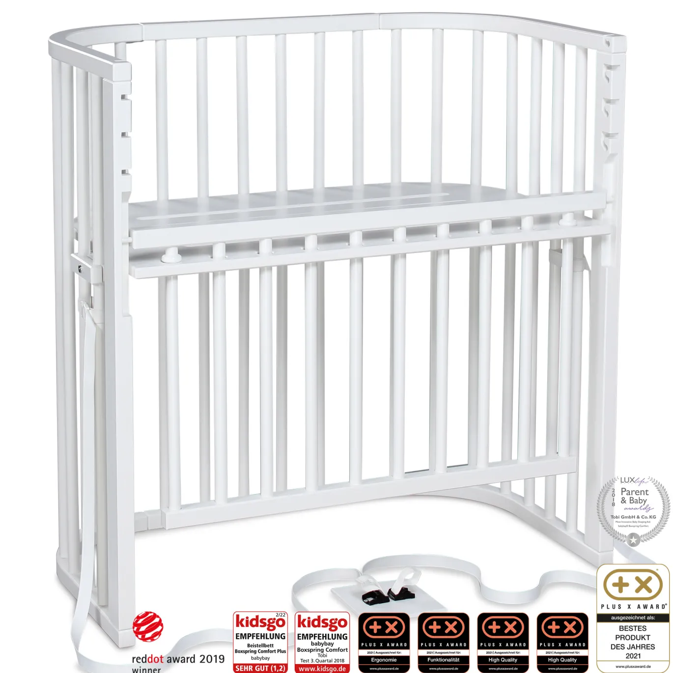 Babybay Boxspring Comfort Plus weiß lackiert