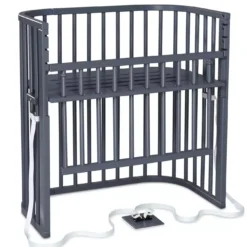 Babybay Boxspring Comfort Plus schiefergrau lackiert