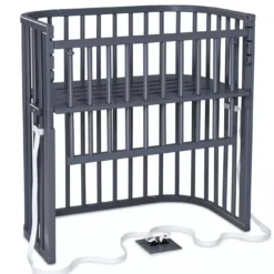 Babybay Boxspring Comfort Plus schiefergrau lackiert