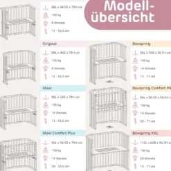 Babybay Boxspring Comfort Plus schiefergrau lackiert