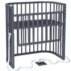 Babybay Boxspring Comfort Plus schiefergrau lackiert
