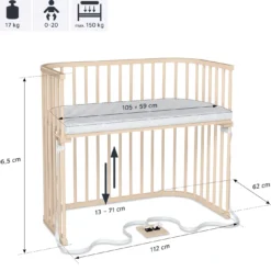babybay Boxspring XXL beige lackiert