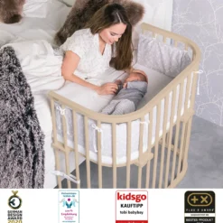 babybay Boxspring XXL beige lackiert