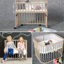 babybay Boxspring XXL beige lackiert