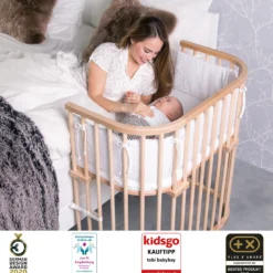 babybay Boxspring XXL natur lackiert