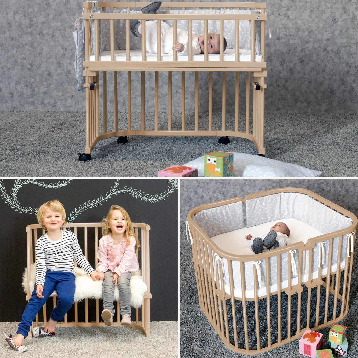 babybay Boxspring XXL natur lackiert