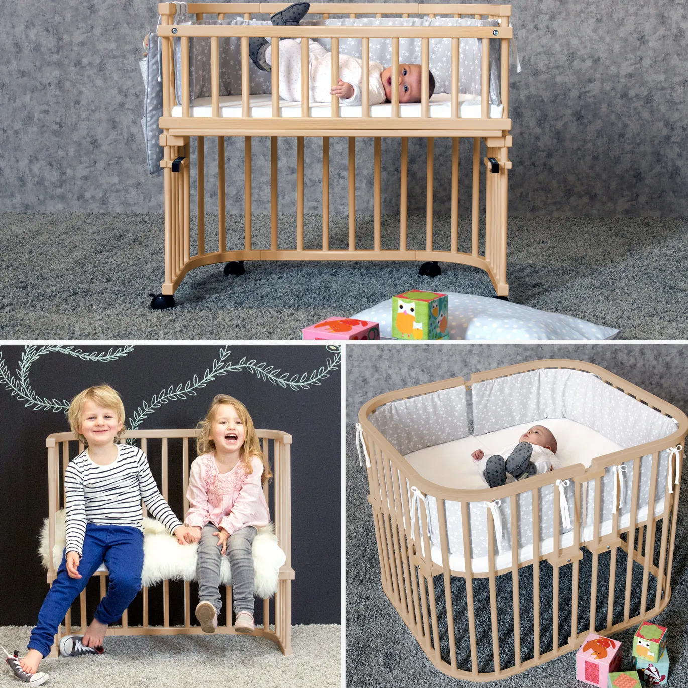 babybay Boxspring XXL natur unbehandelt