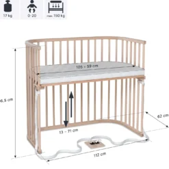 babybay Boxspring XXL natur unbehandelt