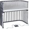 babybay Boxspring XXL schiefergrau lackiert