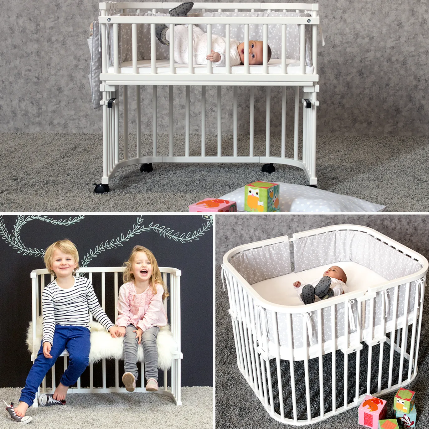 babybay Boxspring XXL weiß lackiert