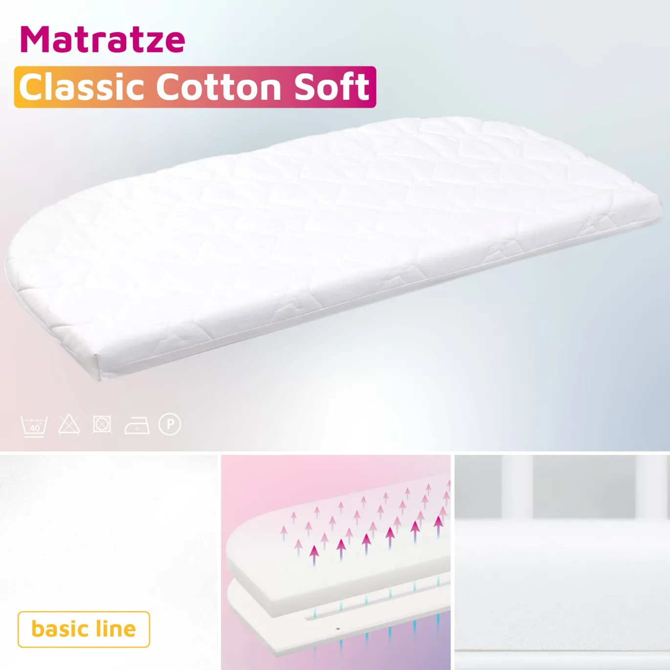 babybay Matratze Classic Cotton Soft Boxspring XXL