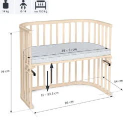 babybay Maxi beige lackiert