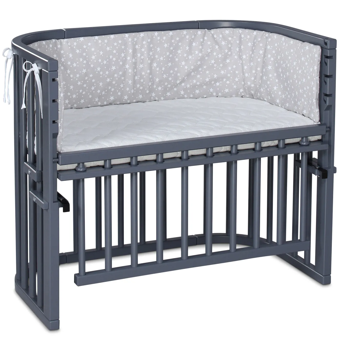 Babybay Maxi Comfort Plus schiefergrau lackiert