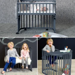 Babybay Maxi Comfort Plus schiefergrau lackiert