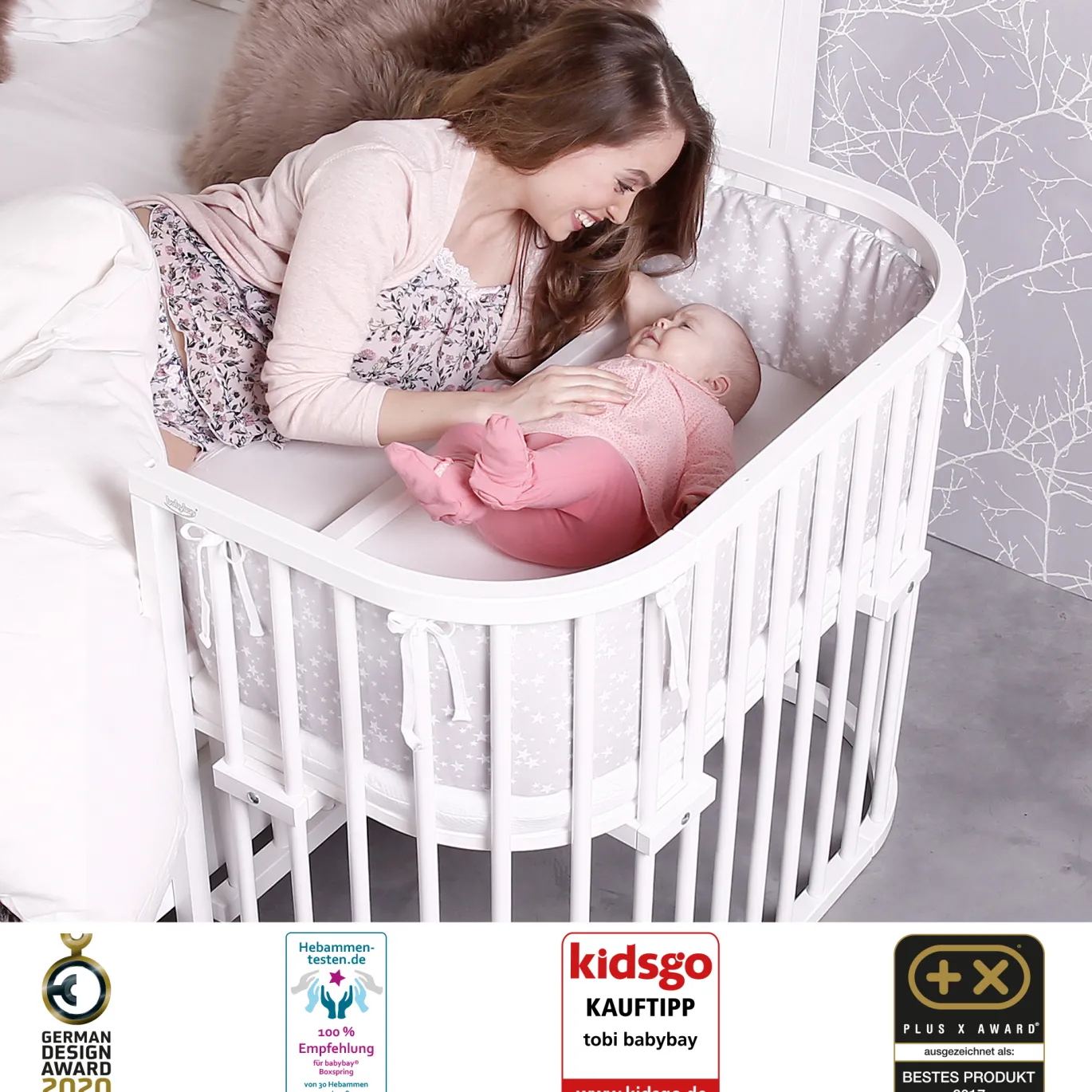 Babybay Maxi Comfort Plus weiß lackiert