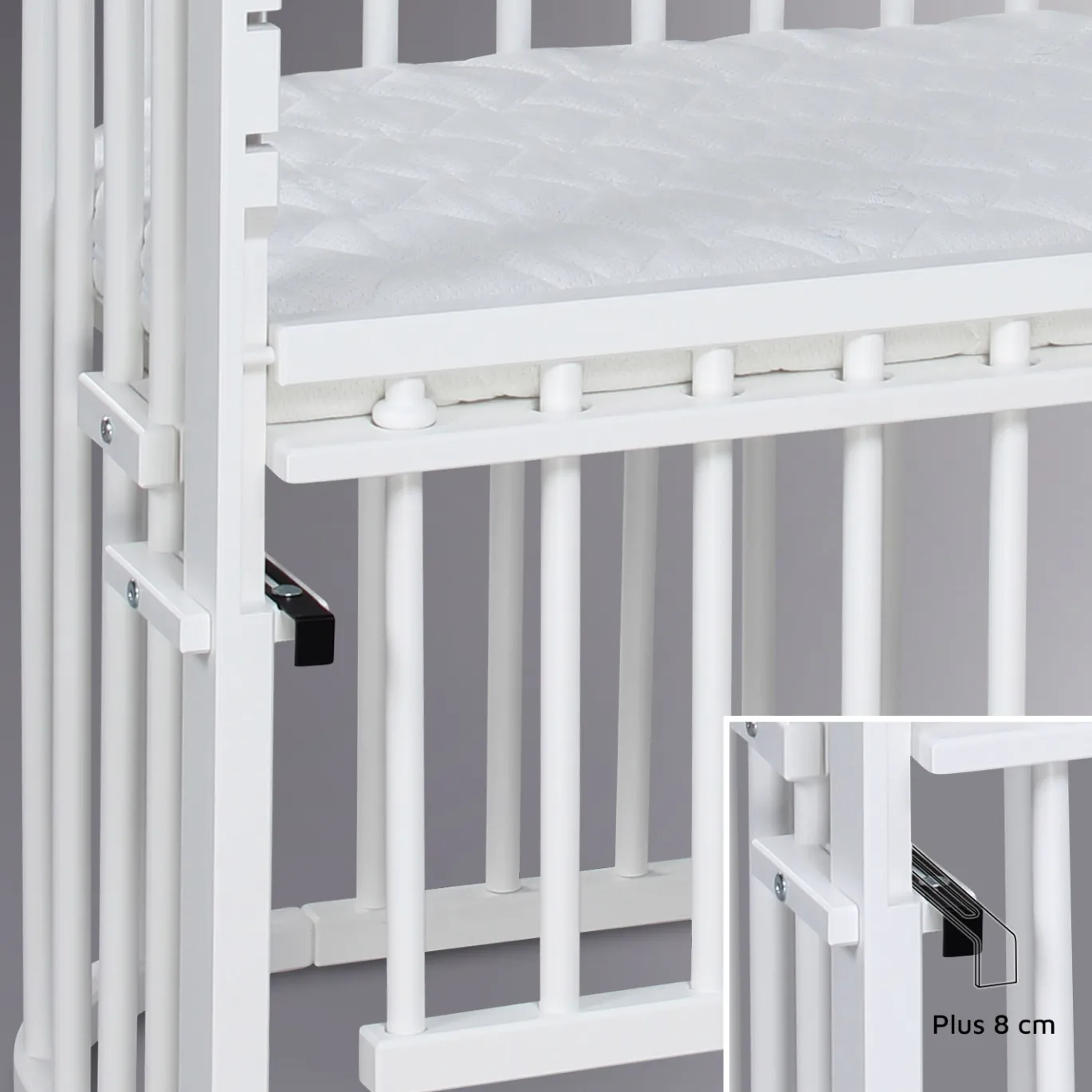 Babybay Maxi Comfort Plus weiß lackiert