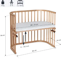 babybay Maxi natur lackiert
