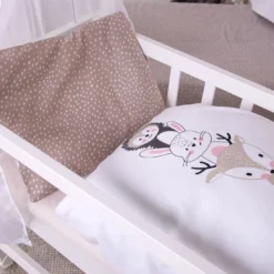 babybest® Wiegen- und Wagenbettwäsche-Set ‘Woodland Crew’