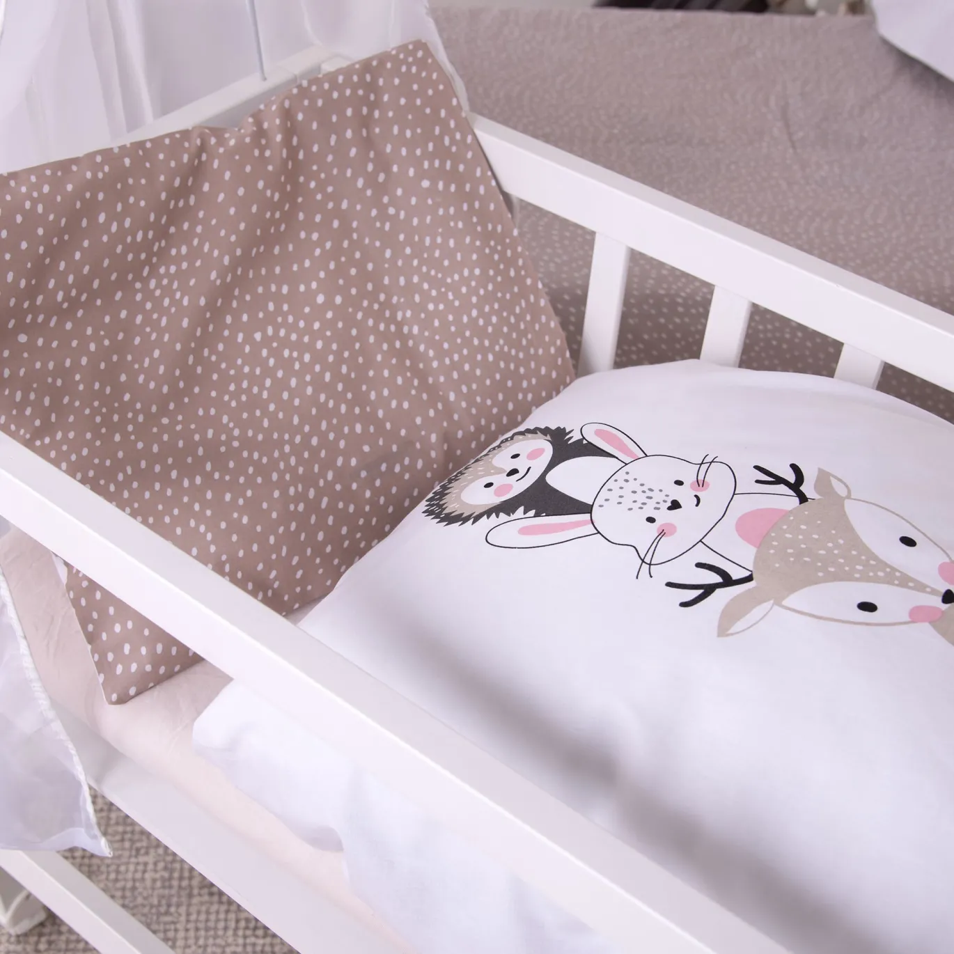 babybest® Wiegen- und Wagenbettwäsche-Set ‘Woodland Crew’