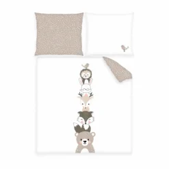 babybest® Wiegen- und Wagenbettwäsche-Set ‘Woodland Crew’