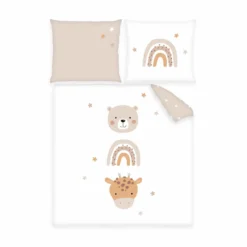 babybest® Wiegen- und Wagenbettwäsche-Set ‘Little Friends’