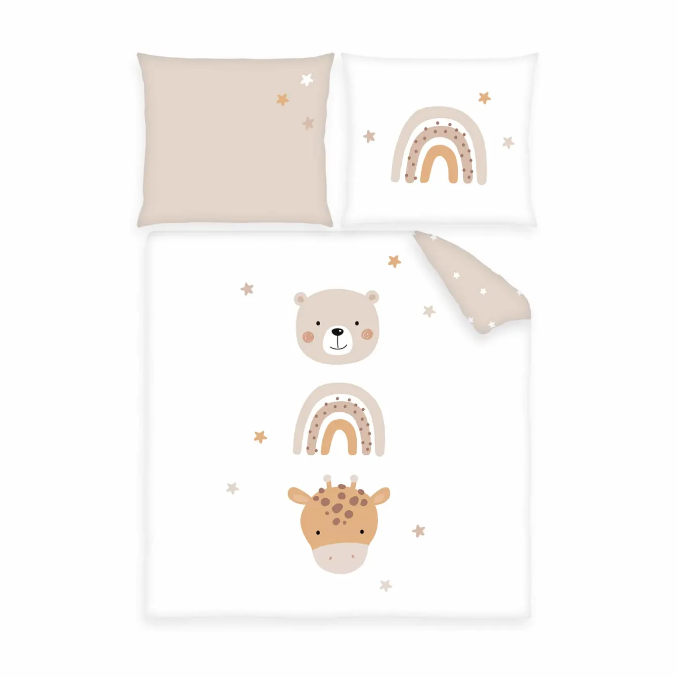 babybest® Wiegen- und Wagenbettwäsche-Set ‘Little Friends’