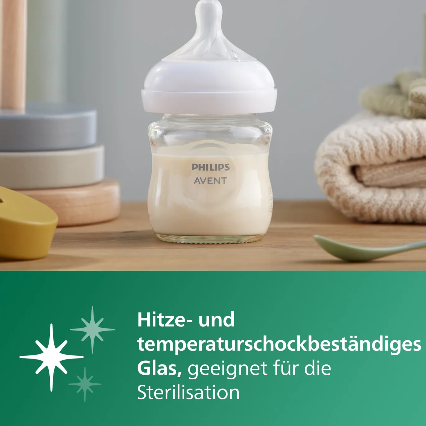 Babyflasche Glas Natural Response Gr.2 120ml SCY930/01