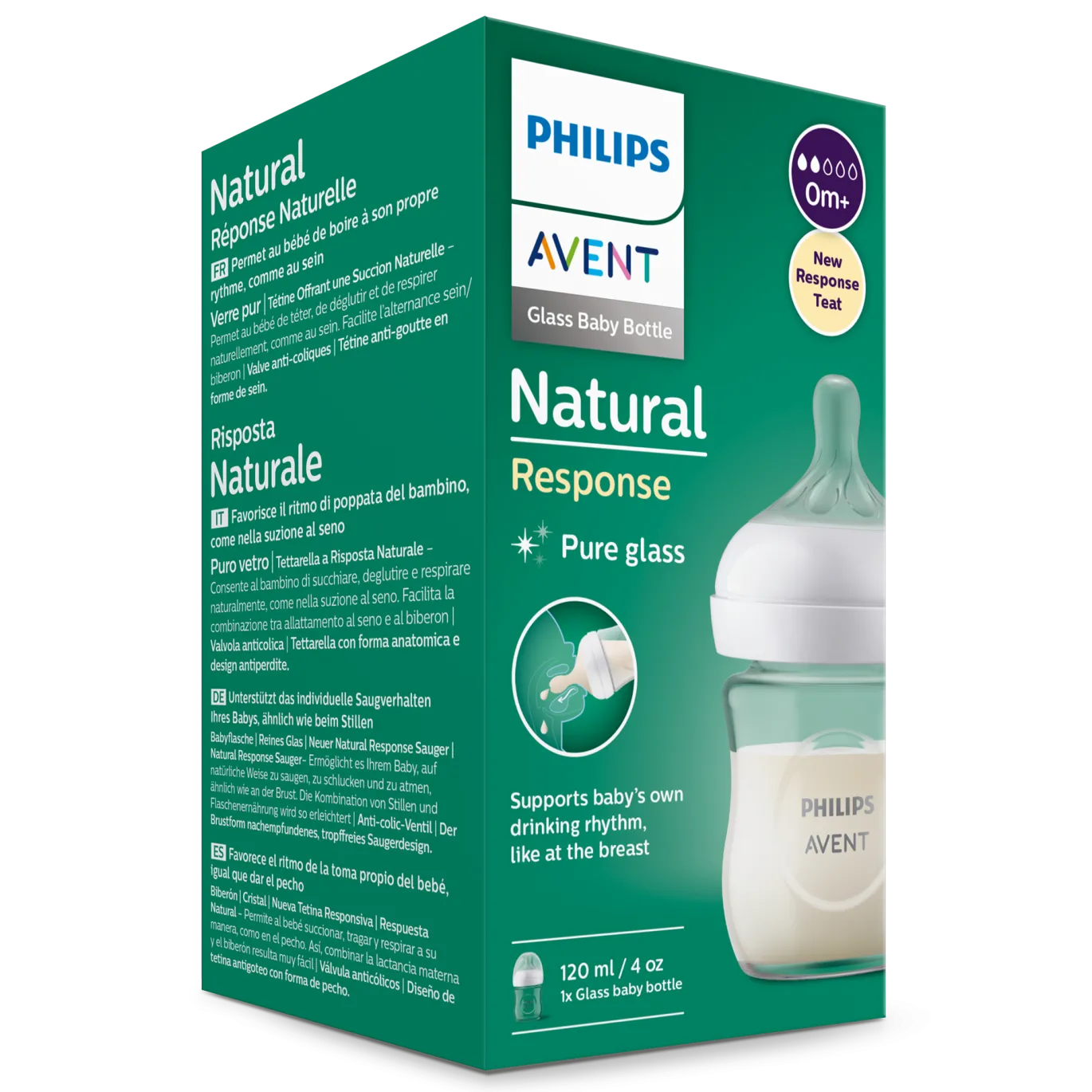 Babyflasche Glas Natural Response Gr.2 120ml SCY930/01