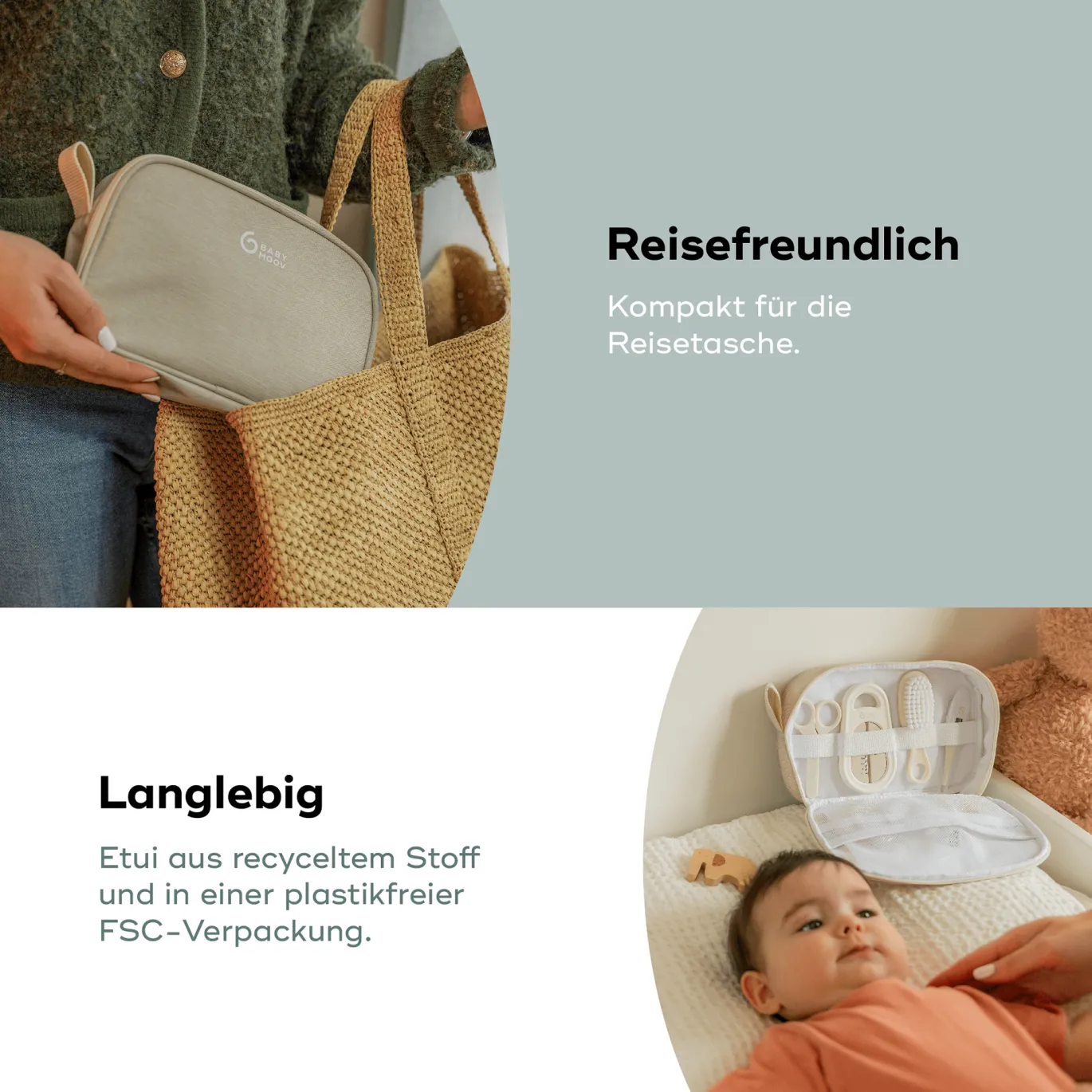 Babypflege-Set Sand