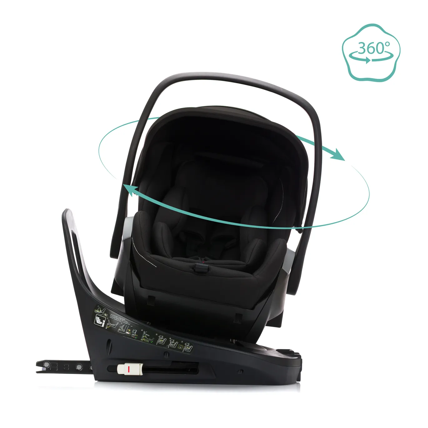 Babyschale Noa mit Base 360 Black