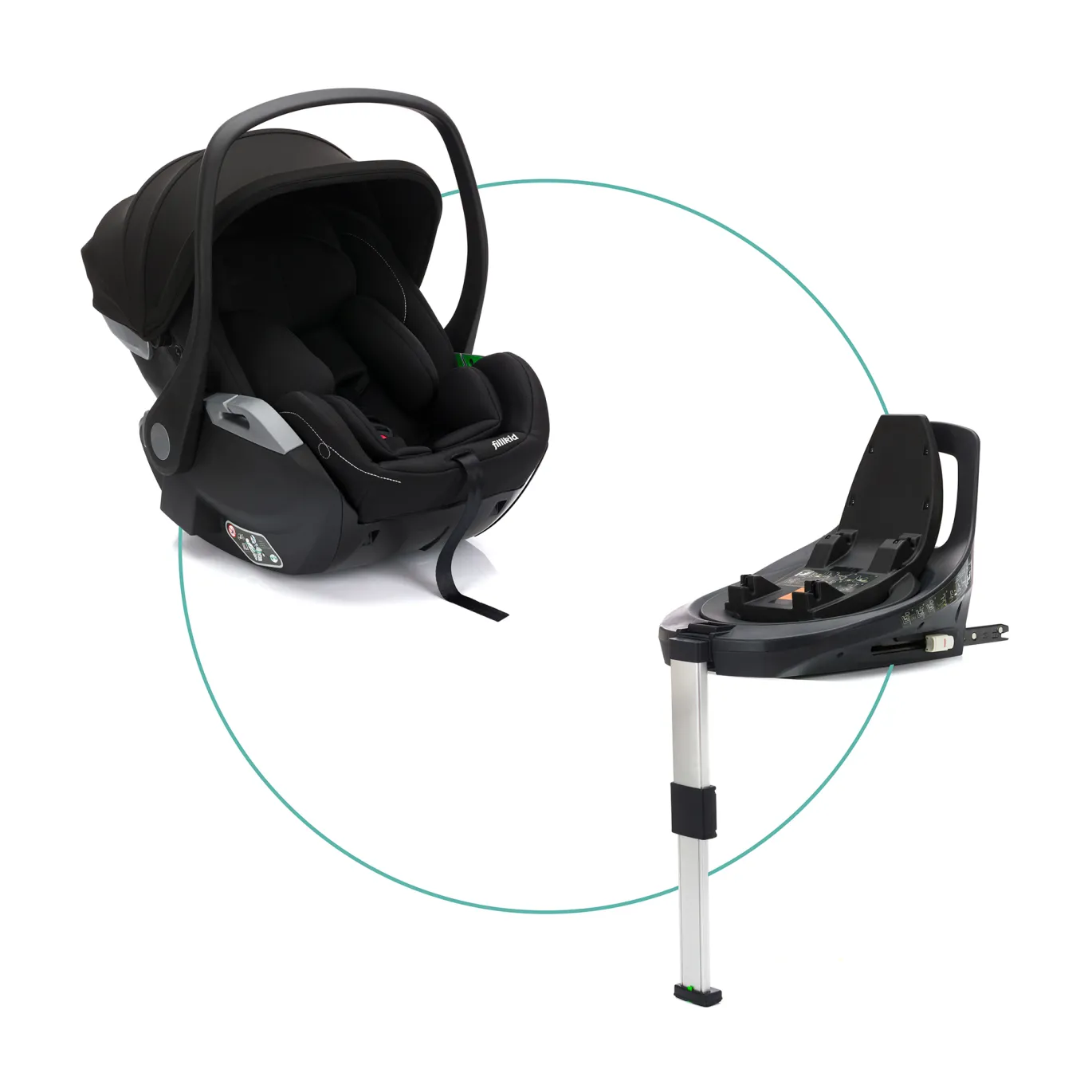 Babyschale Noa mit Base 360 Black
