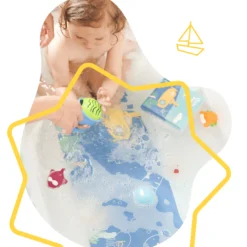 Badematte mit Thermometer