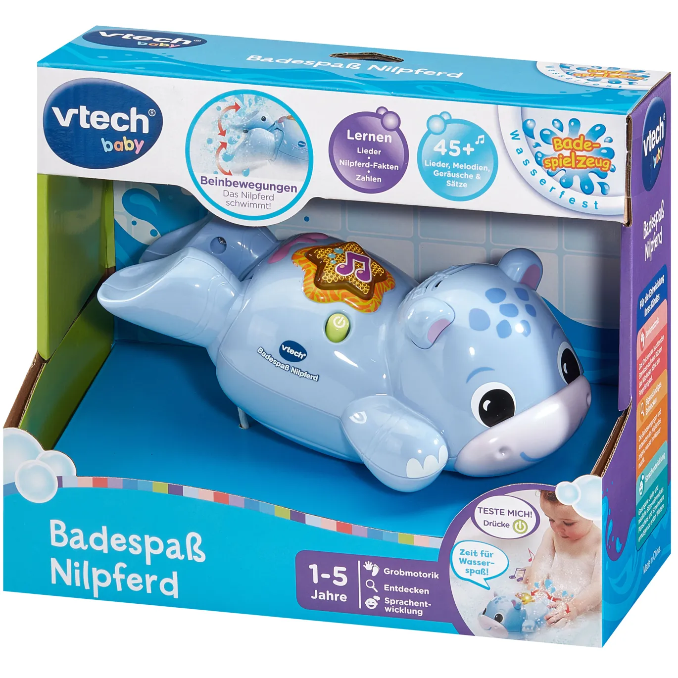 Badespaß Nilpferd