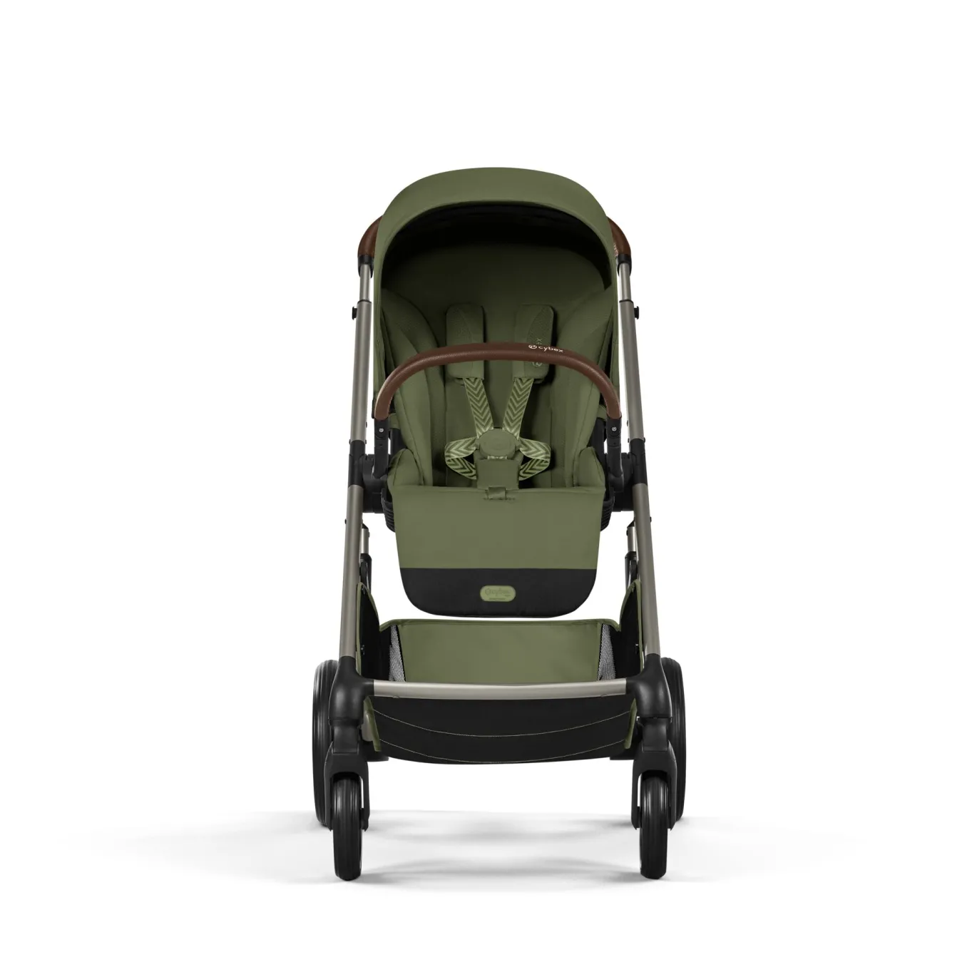 Balios S Lux & faltbare Wanne Moss Green mit Rahmen in Taupe 26