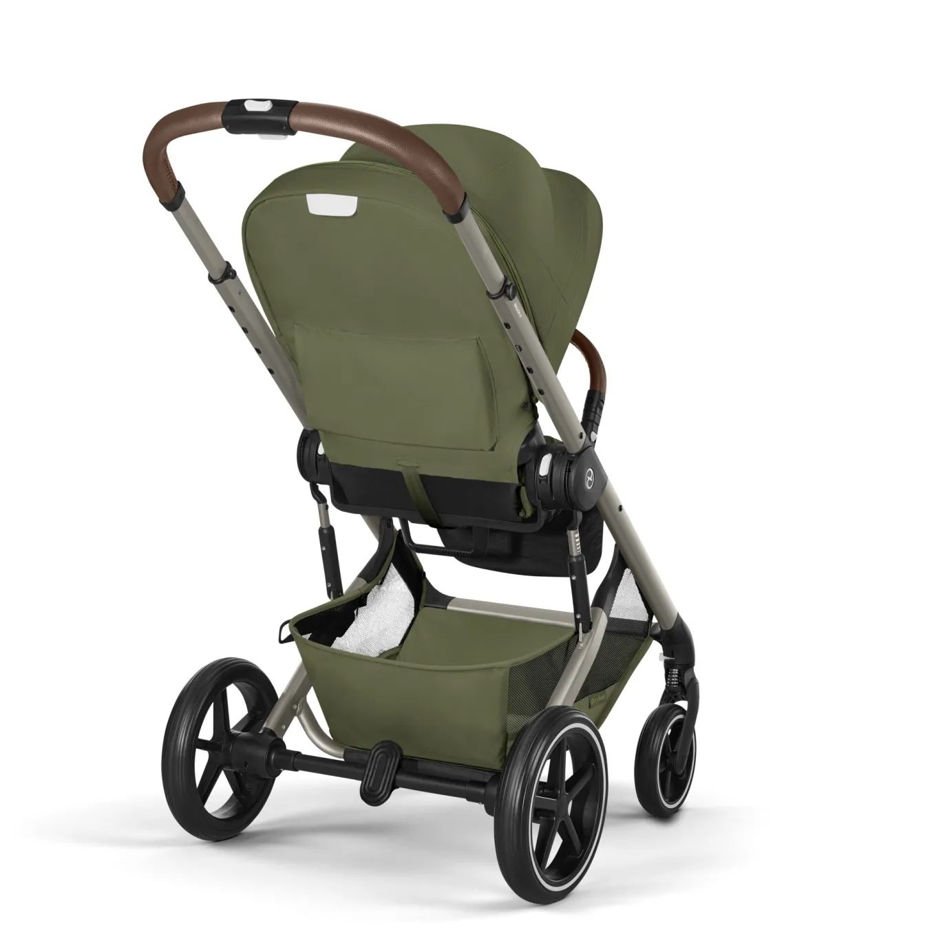 Balios S Lux & faltbare Wanne Moss Green mit Rahmen in Taupe 26