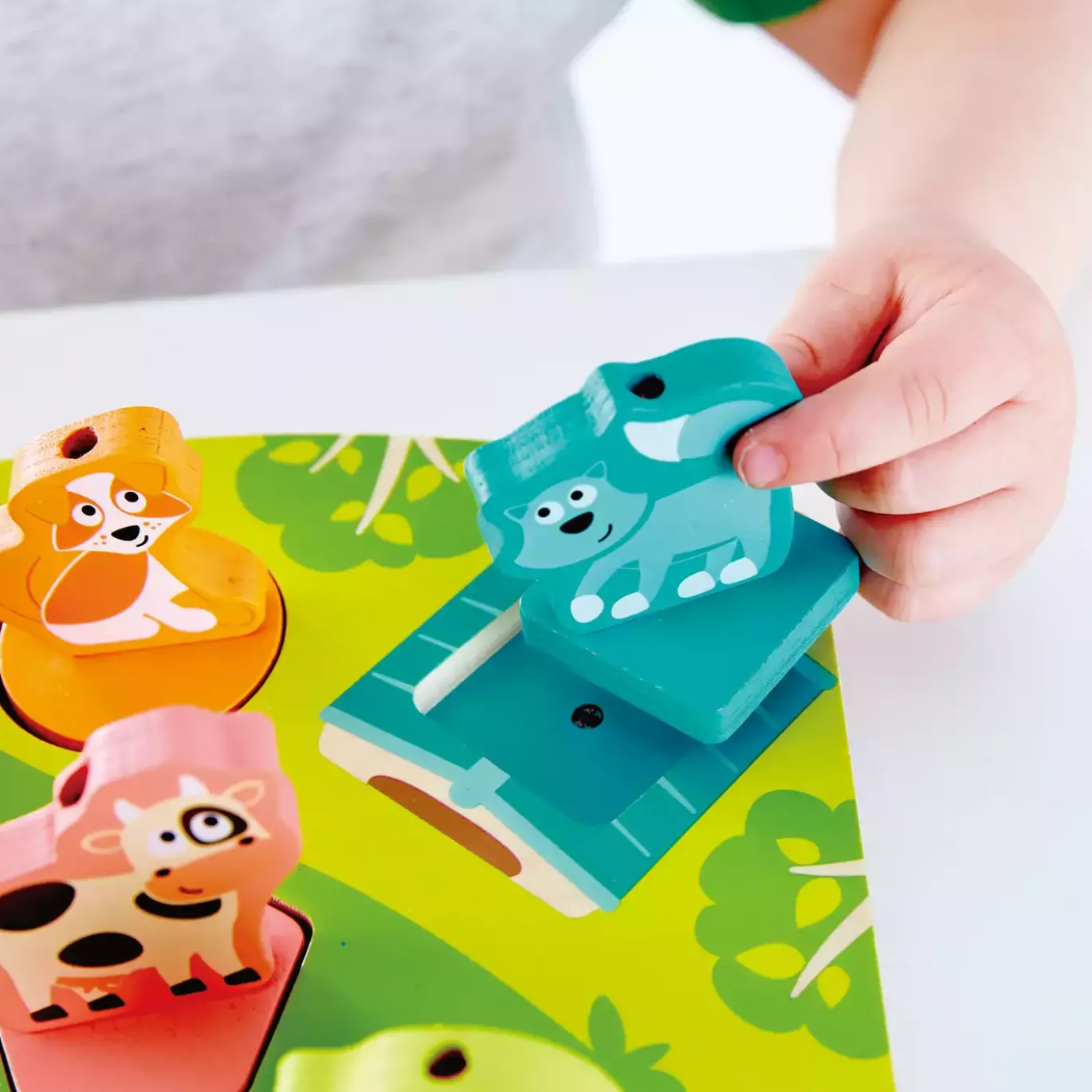Bauernhof-Geräusche-Puzzle