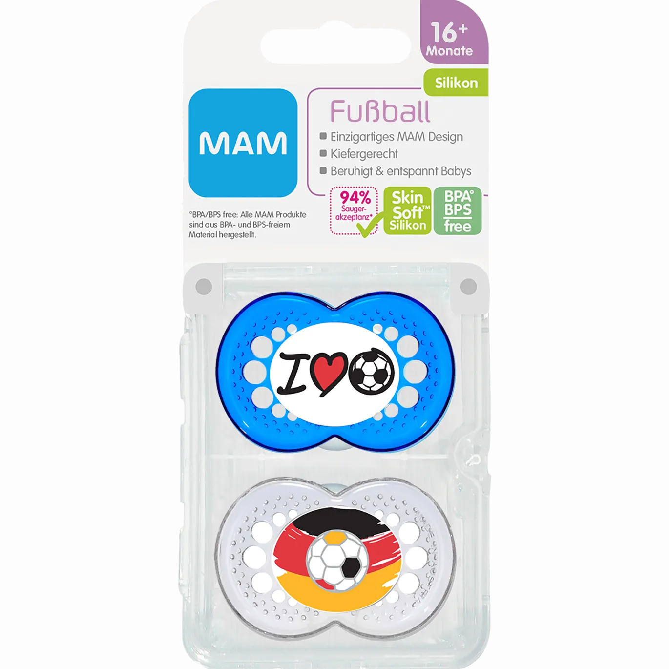 Beruhigungssauger Original 16+ Monate Fußball