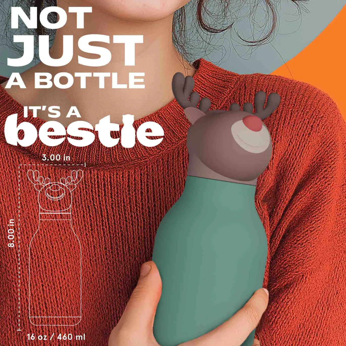 Bestie Trinkflasche Rentier
