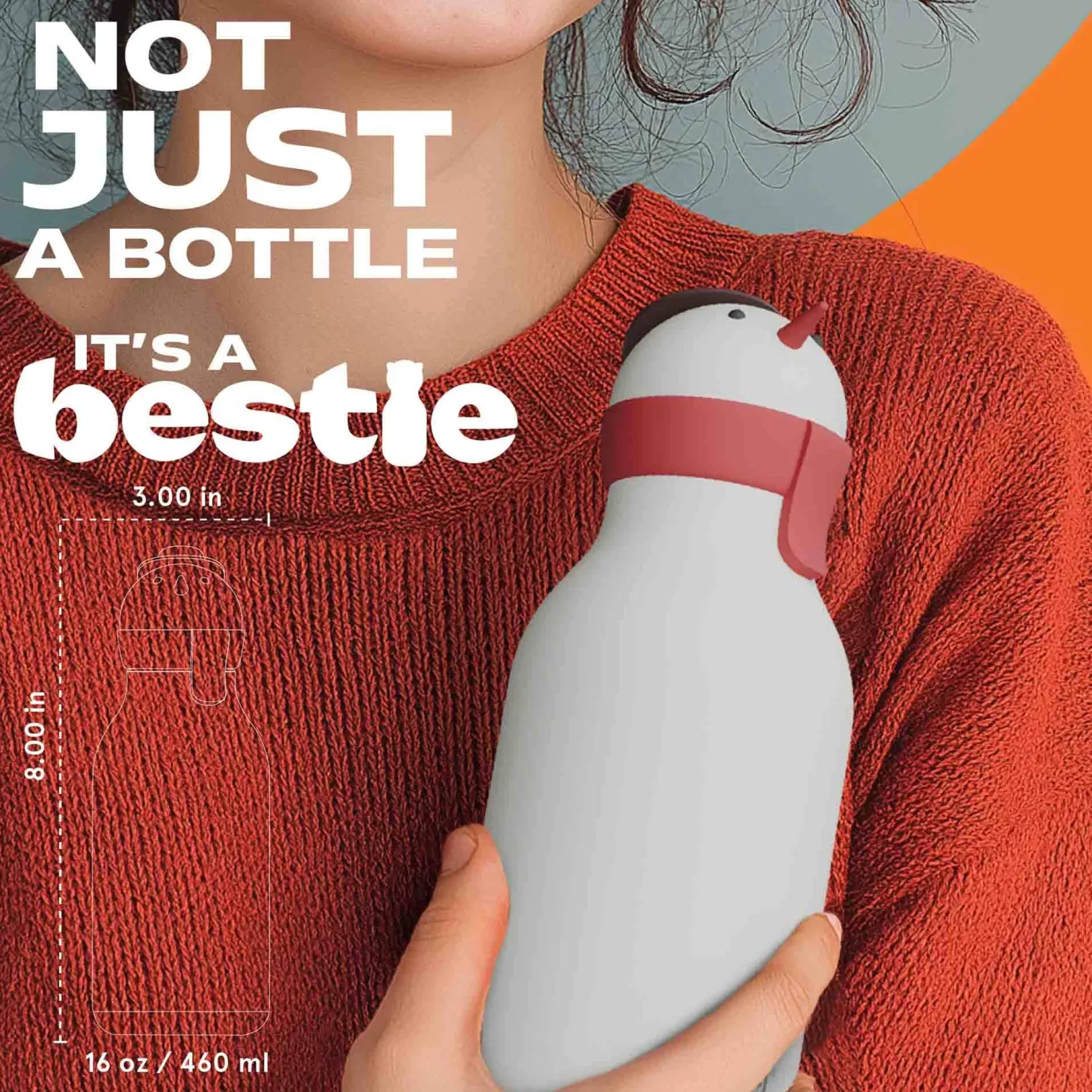 Bestie Trinkflasche Schneemann