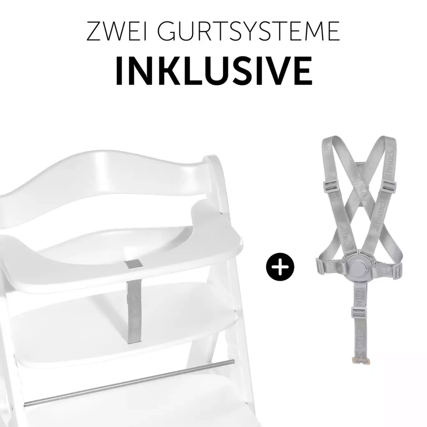 Beta Newborn Set - White Melange Charcoal