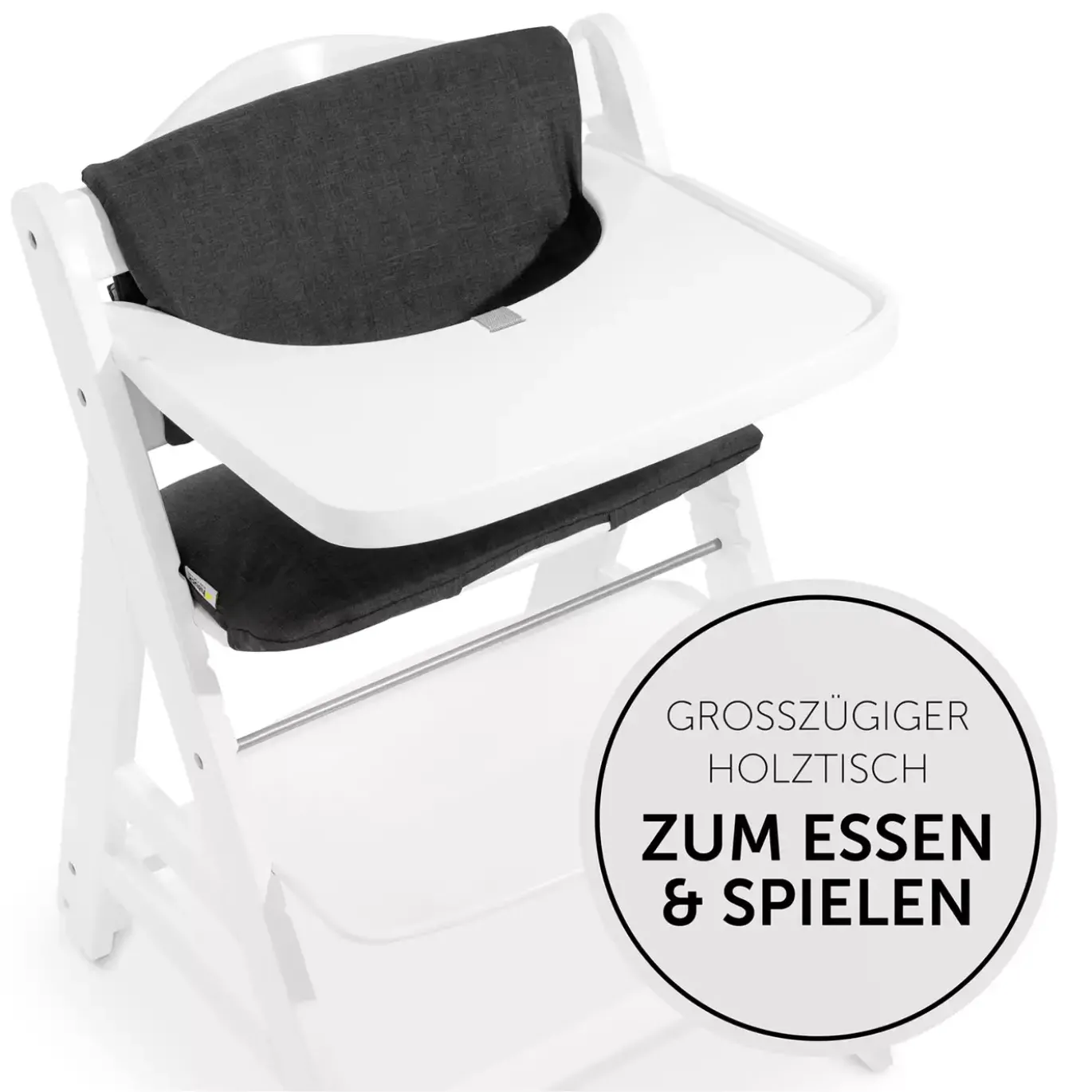 Beta Newborn Set - White Melange Charcoal