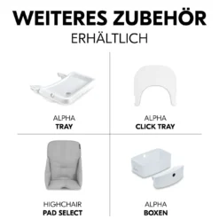 Beta+ White mit Sitzauflage Anthrazit