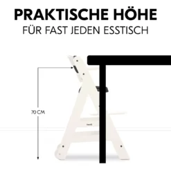 Beta+ White mit Sitzauflage Anthrazit